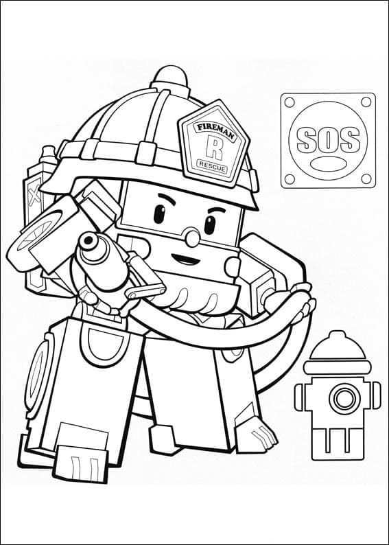 Robocar Poli 23 Coloring Page - Free Printable Coloring Pages for Kids