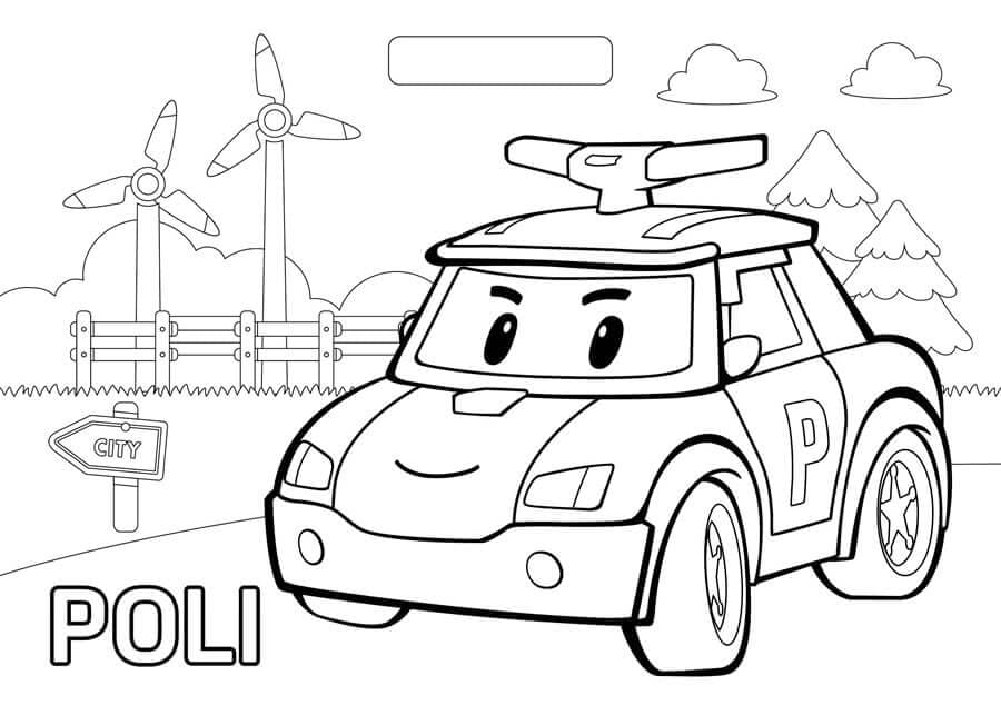 Robocar Poli 25 Coloring Page - Free Printable Coloring Pages for Kids