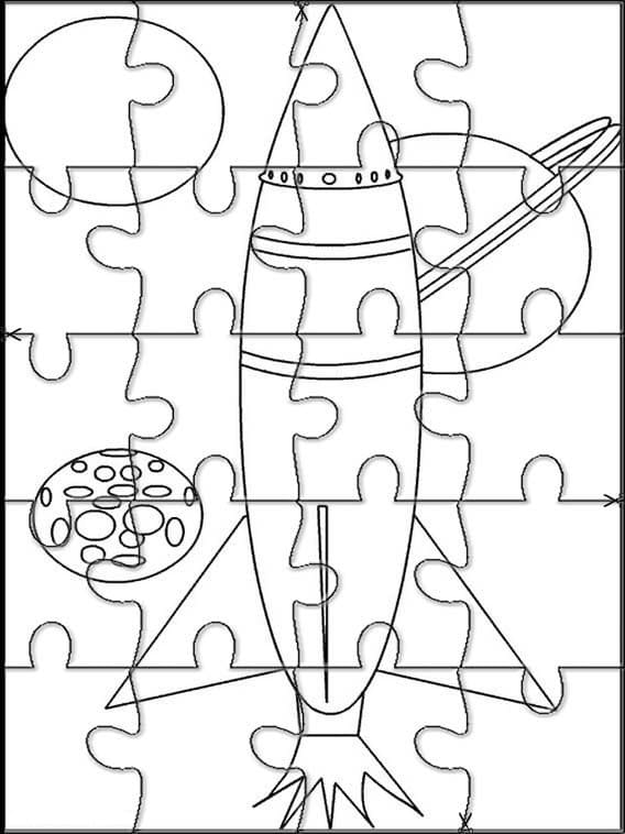 Rocket Ship Jigsaw Puzzle