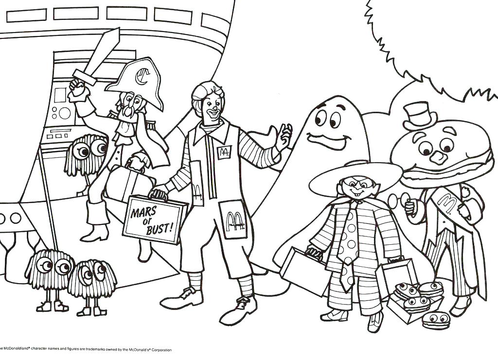 Ronald McDonald Coloring Pages - Free Printable Coloring Pages for Kids
