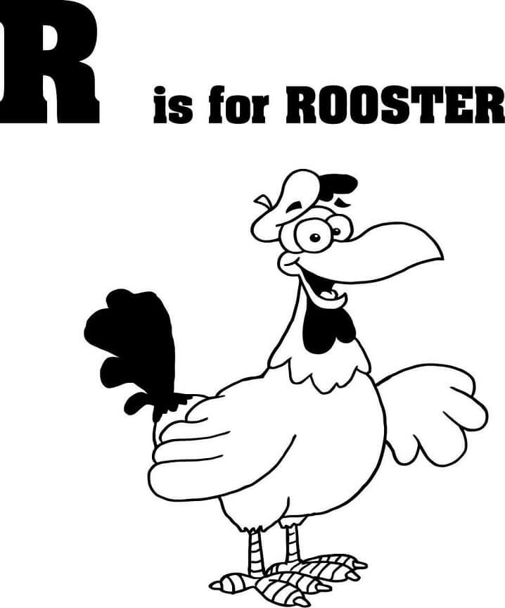 Rooster Letter R 1