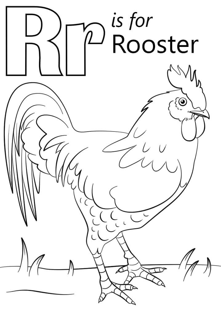 Rooster Letter R
