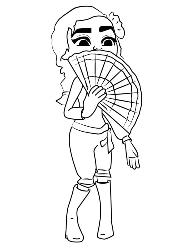 Coloring page Subway Surfers zuri 