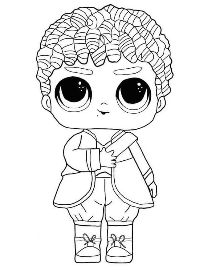 Royal High-Ney LOL Boys Coloring Page - Free Printable Coloring Pages