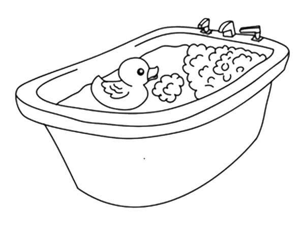 Rubber Duck In Tub