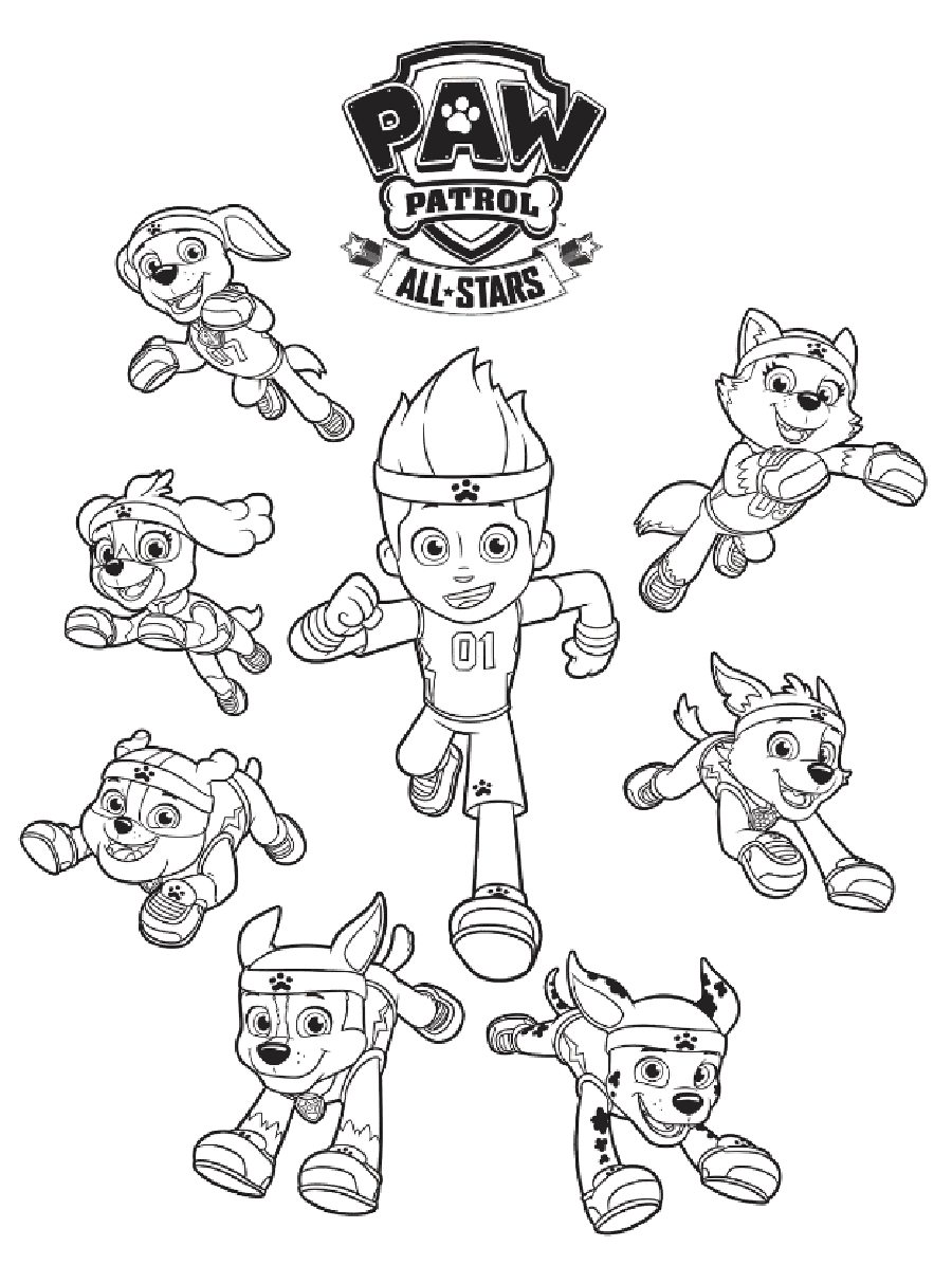 Rubble and all Paw Patrol Stars