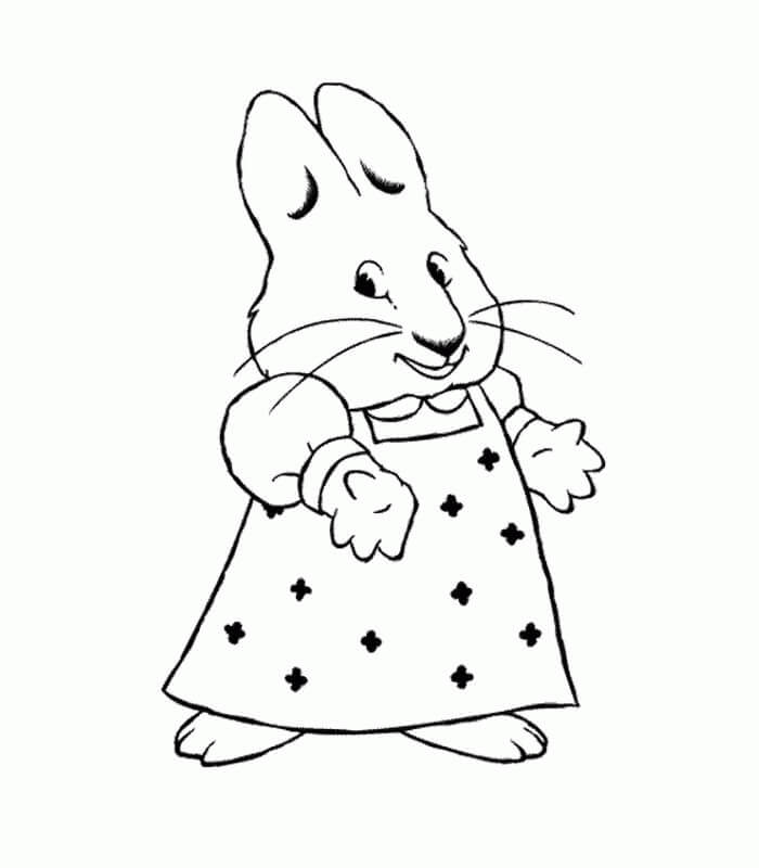 max and ruby halloween coloring pages