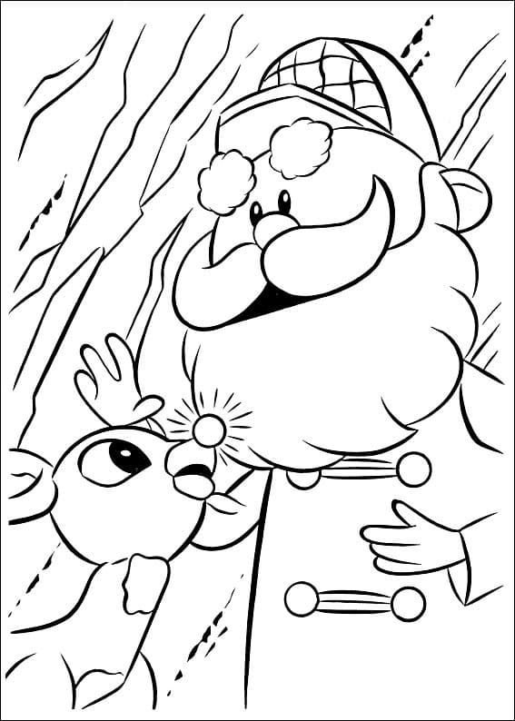Coloring Pages Of Rudolph The Red Nosed Reindeer Home Design Ideas