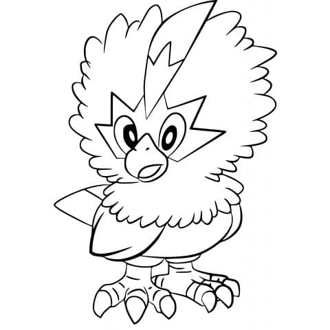 rufflet coloring page printable pokemon