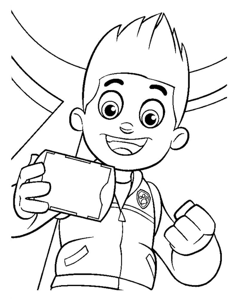 Cute Ryder Paw Patrol Coloring Page Free Printable Coloring Pages For