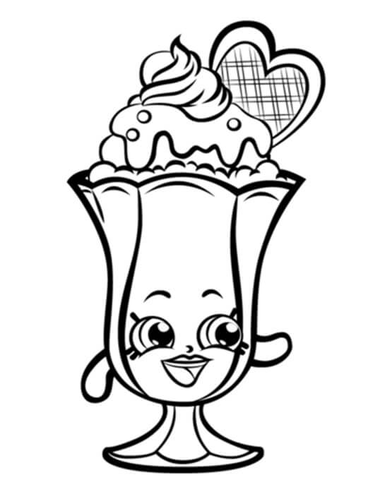 Download SUZIE SUNDAE Shopkin Coloring Page - Free Printable Coloring Pages for Kids