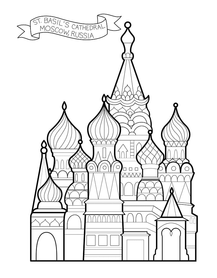 Russian Map Coloring Page Russian Map Coloring Page