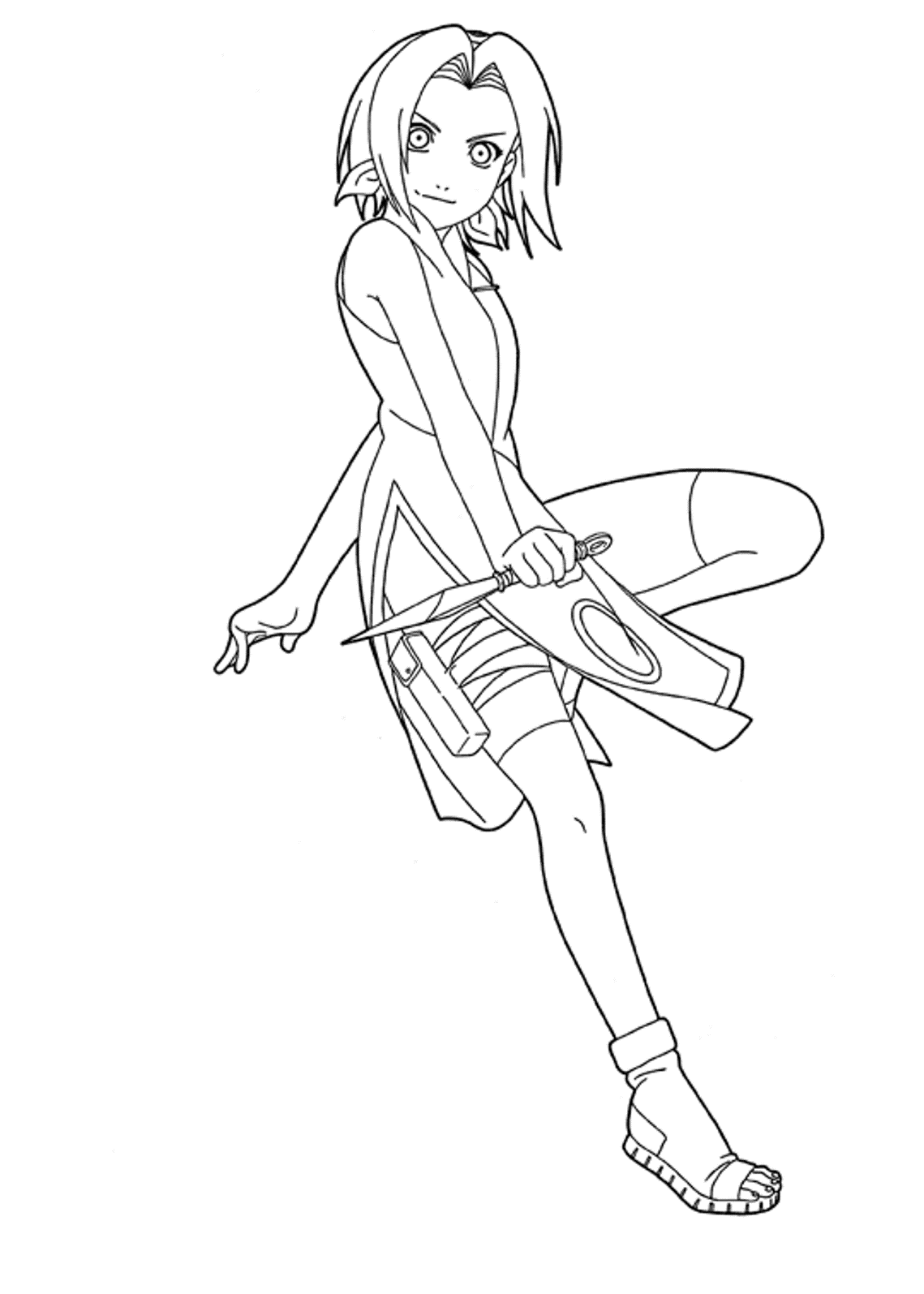 Sakura Haruno coloring pages - Print and Color  WONDER DAY — Coloring  pages for children and adults