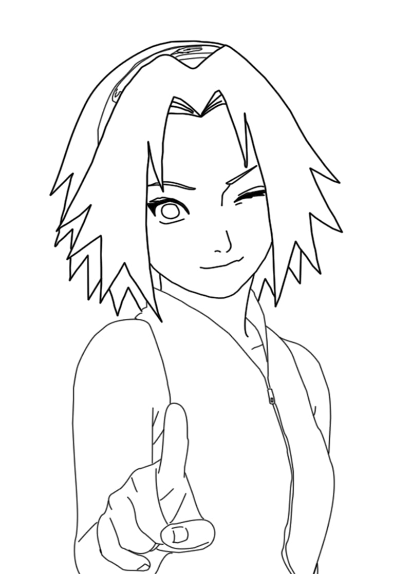 Sakura Haruno Coloring Pages - Free Printable Coloring Pages for Kids