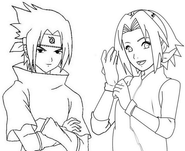 Sakura Haruno Drawing Coloring Page - Free Printable Coloring Pages for