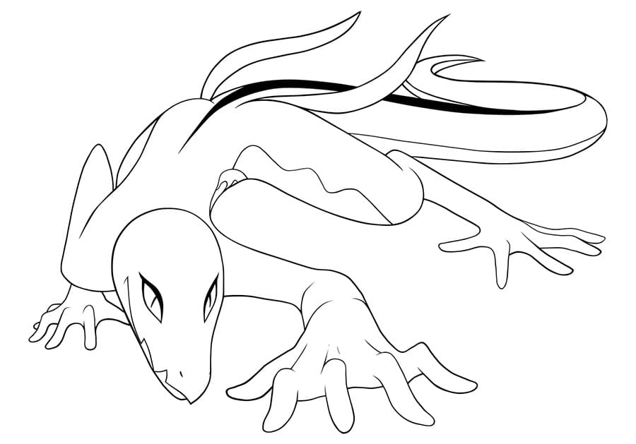 salazzle coloring page high quality pokemon