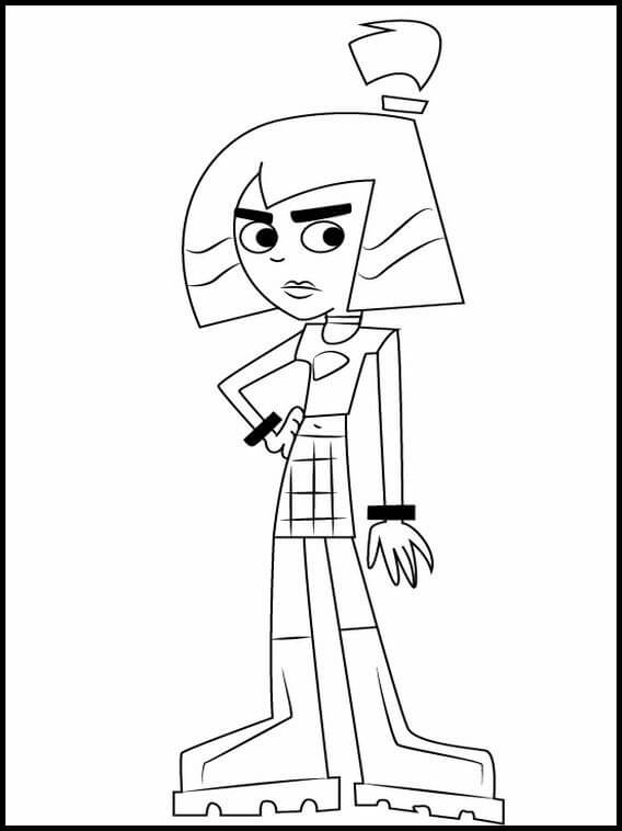 Characters from Danny Phantom Coloring Page - Free Printable Coloring