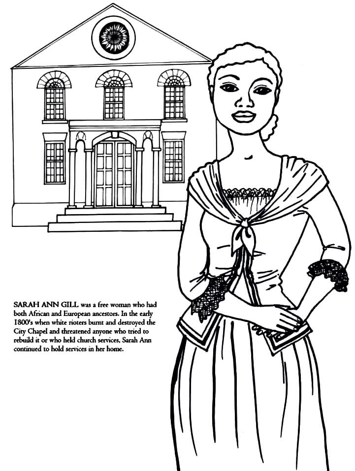 Sarah Ann Gill Coloring Page - Free Printable Coloring Pages for Kids