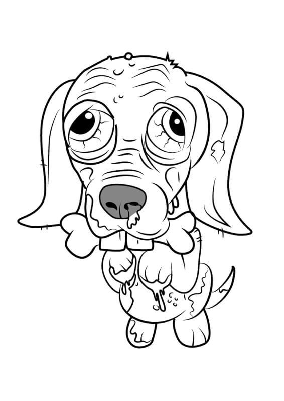 Barfing Beagle Ugglys Pet Shop Coloring Page - Free Printable Coloring