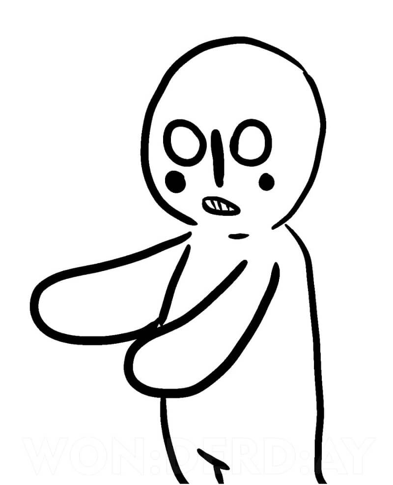 SCP-173 Coloring Pages.