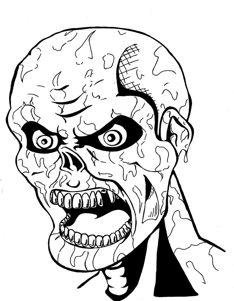 Zombie Coloring Pages   Free Printable Coloring Pages for Kids