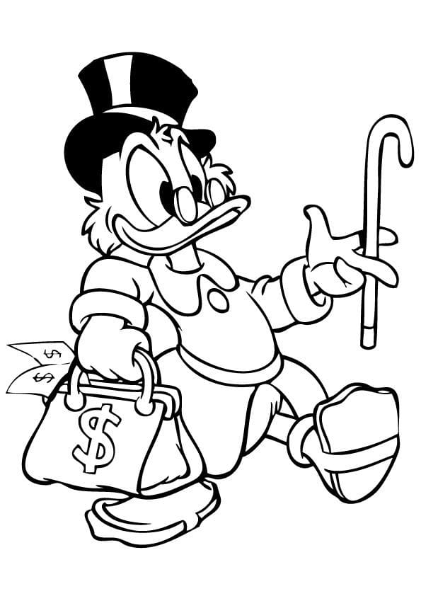 Scrooge McDuck and Money Bag