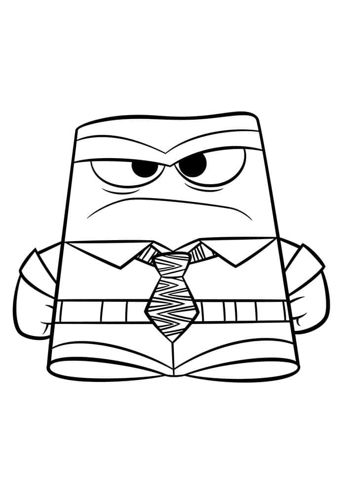 Serious Anger Coloring Page - Free Printable Coloring Pages for Kids