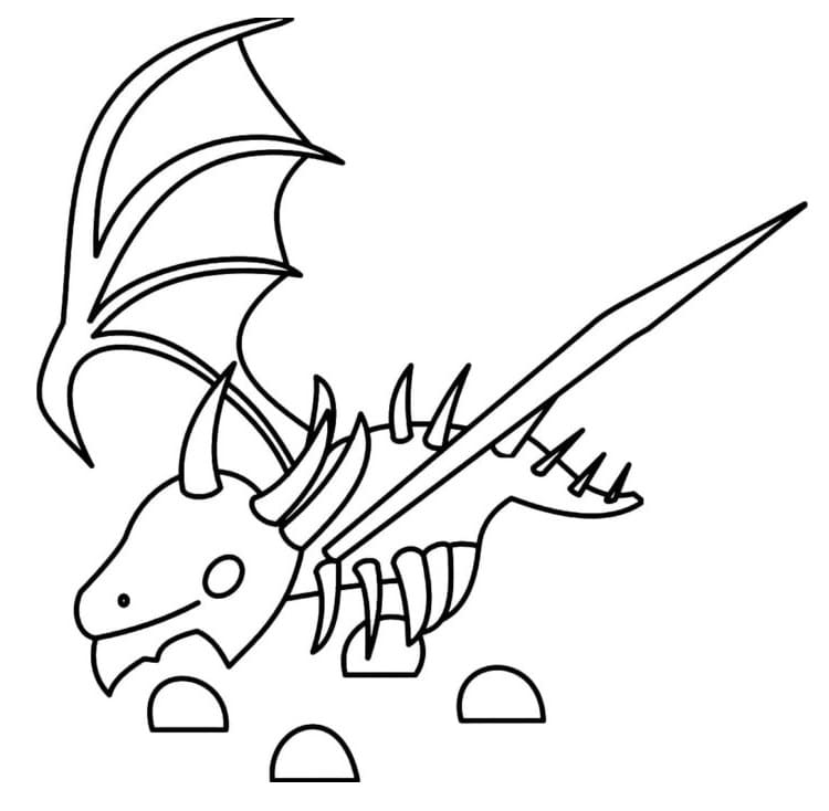 Shadow Dragon Adopt Me Coloring Page - Free Printable Coloring Pages ...