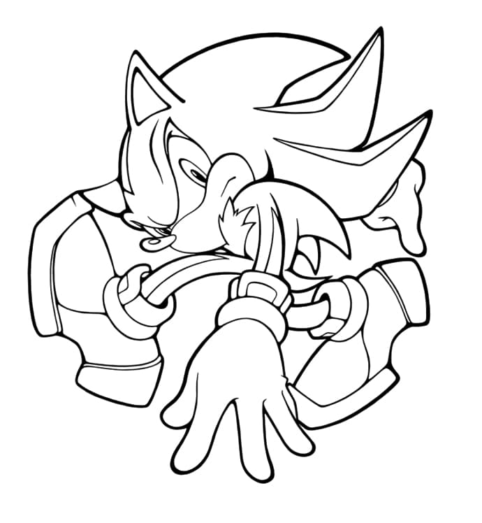 Shadow the Hedgehog Coloring Pages Printable for Free Download