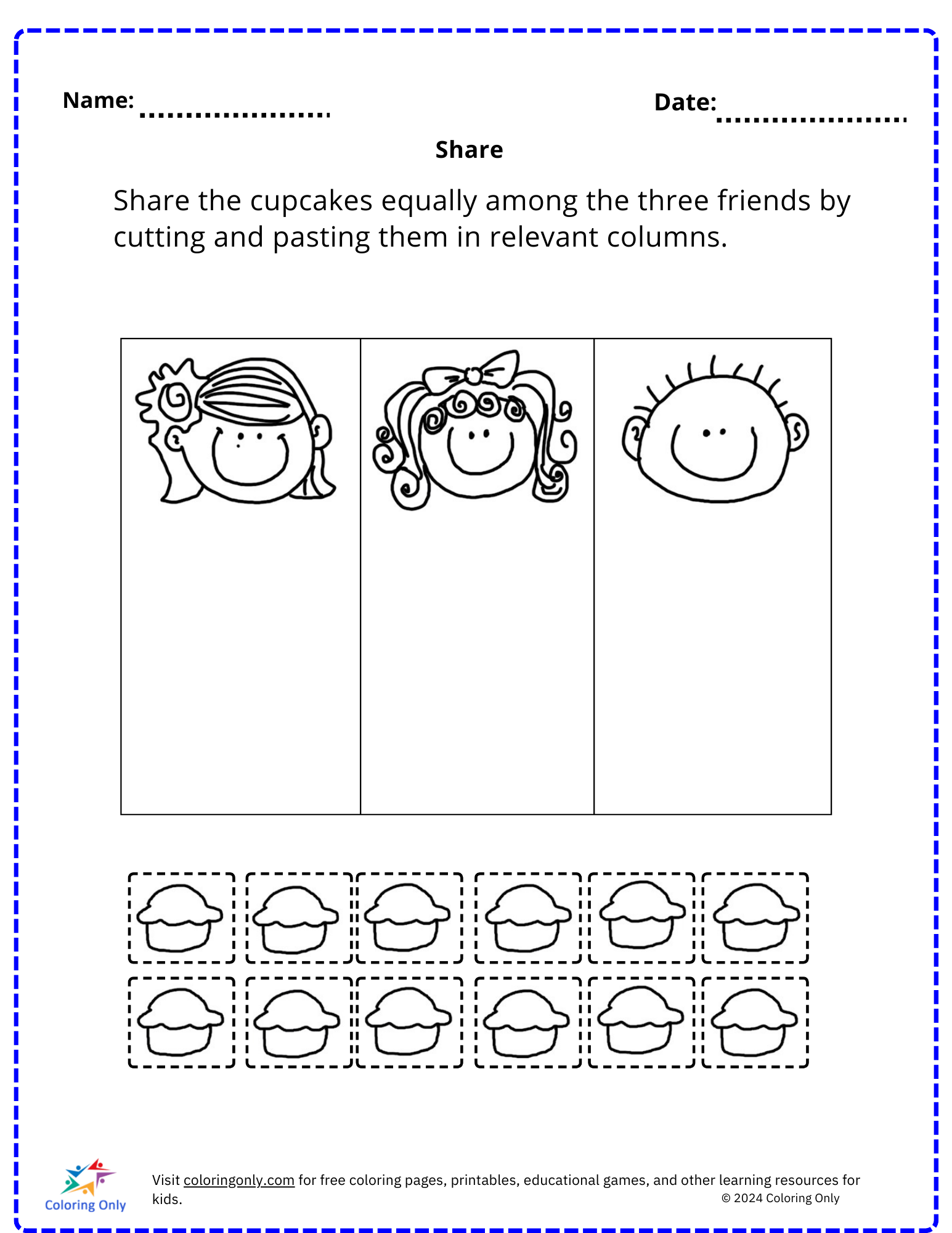 Share free Printable Worksheet