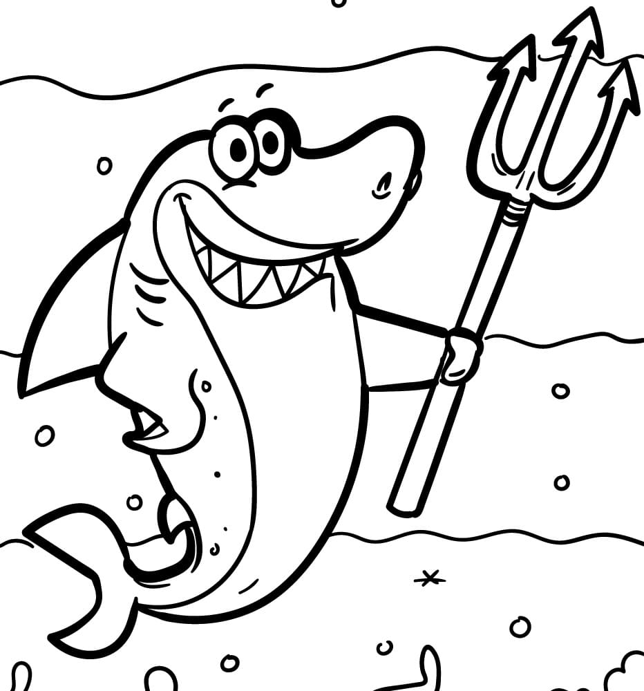 Shark with Trident