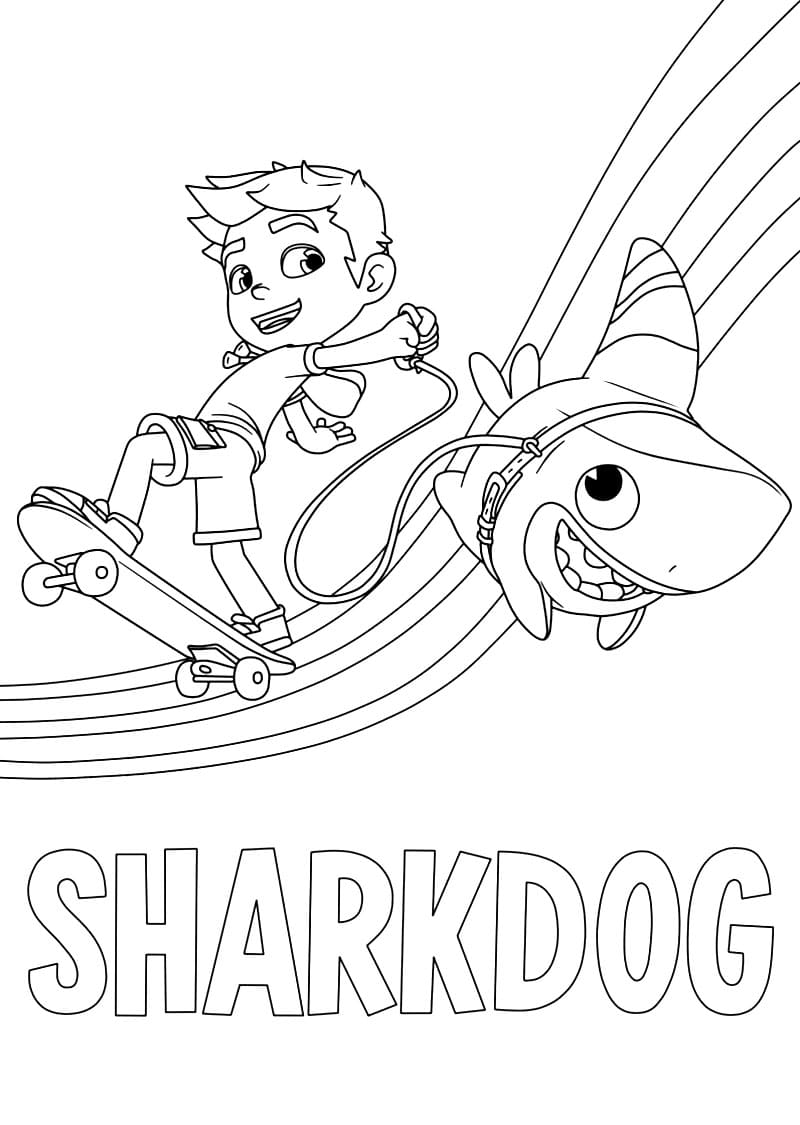 Sharkdog Printable