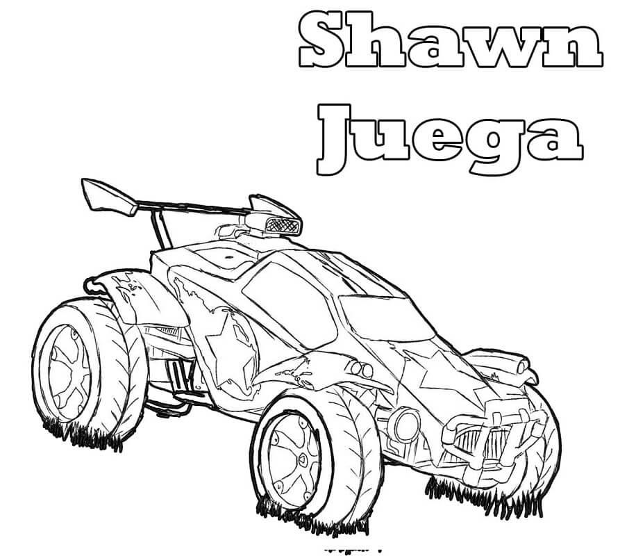Shawn Juega Rocket League Coloring Page - Free Printable Coloring Pages