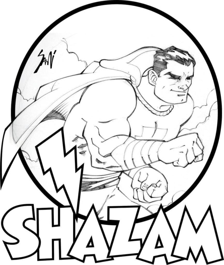 Shazam Coloring Pages - Free Printable Coloring Pages for Kids