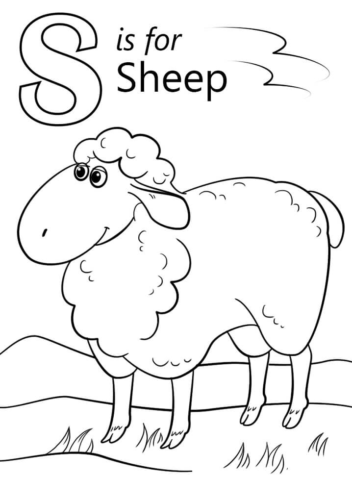 Sheep Letter S