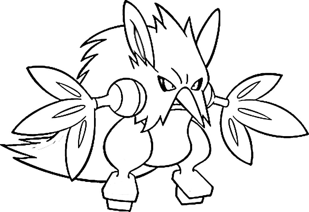 shiftry coloring page easy pokemon