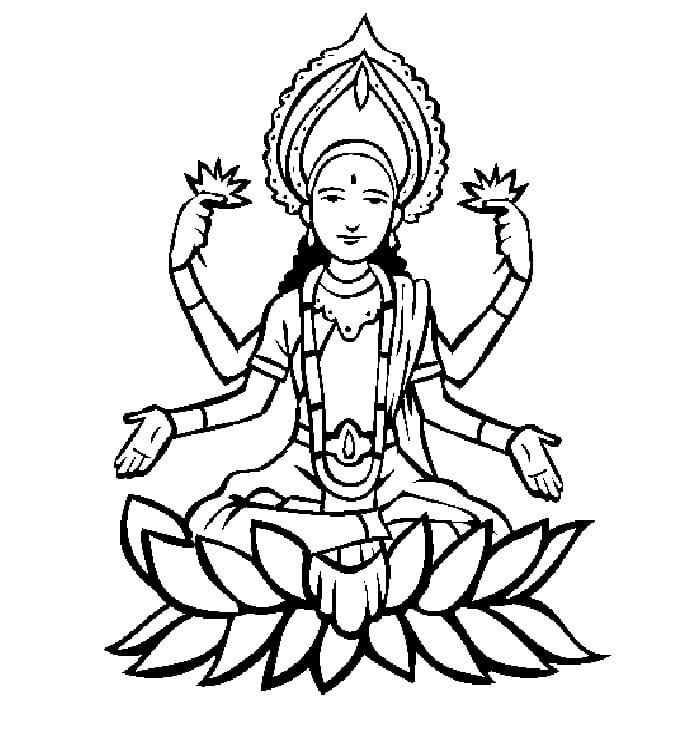 Shiva Hindu-Gott Malvorlage