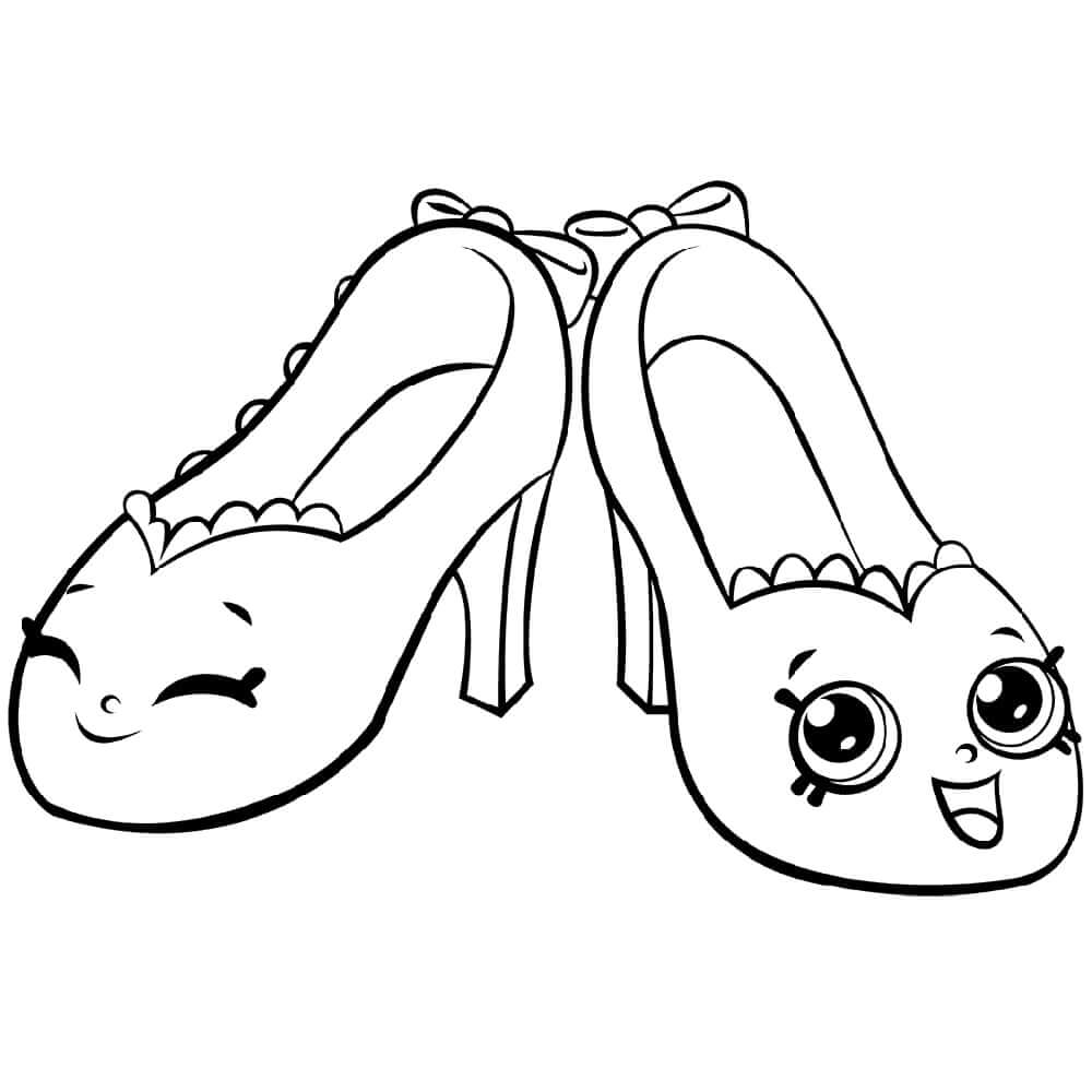 shoes royale shopkin coloring page free printable coloring pages for kids