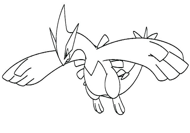 Legendary pokemon lugia coloring pages