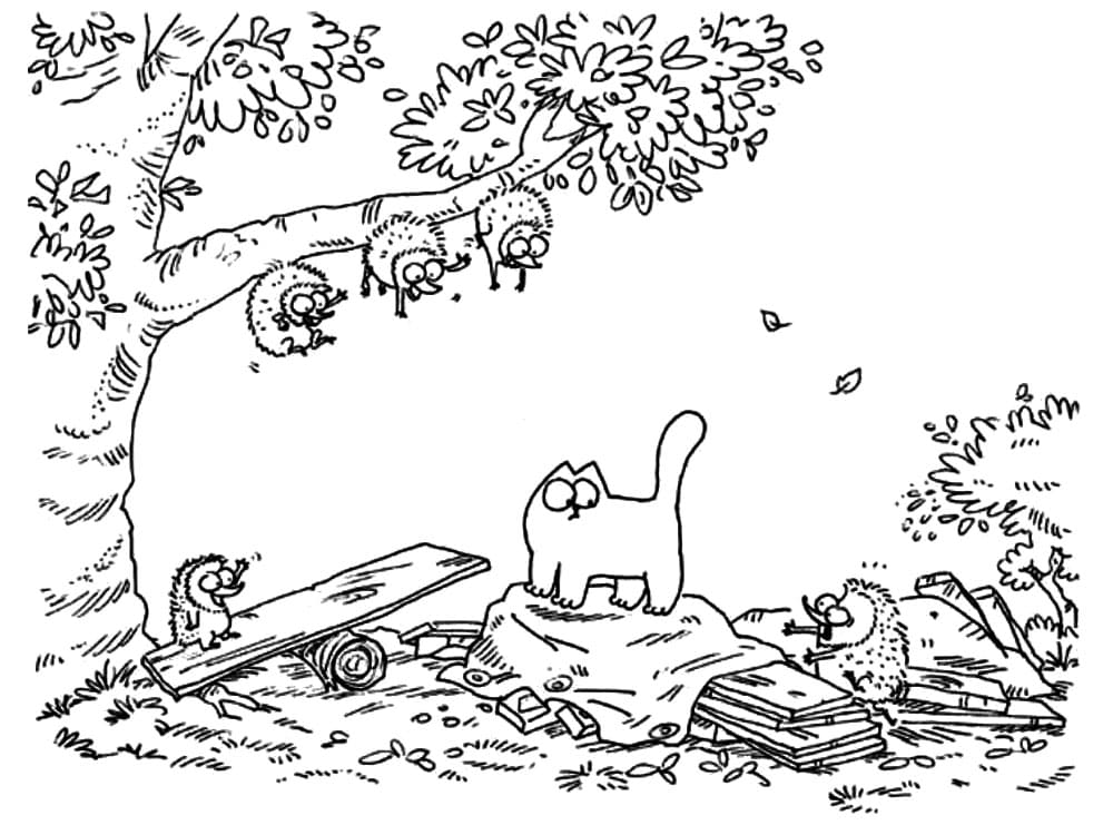Simon’s Cat and Hedgehogs