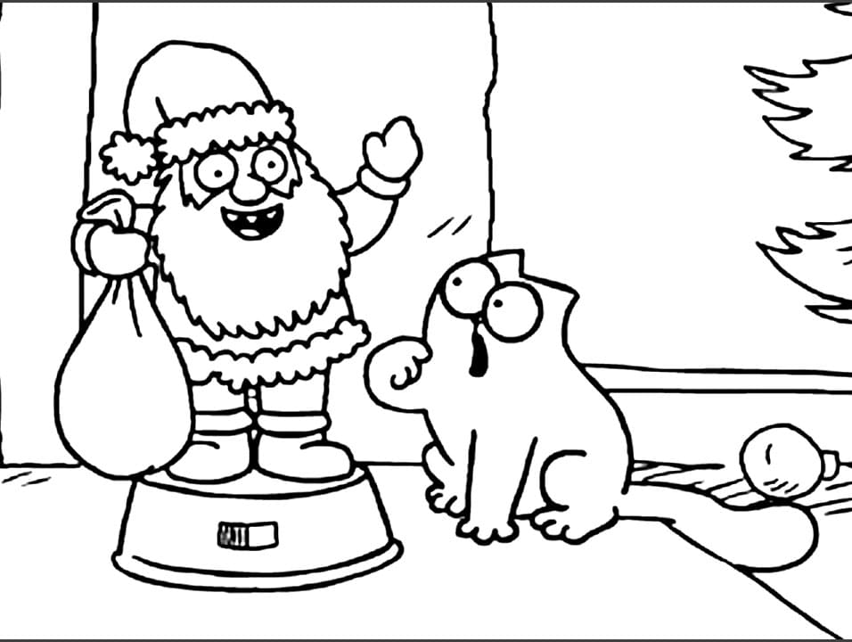 Simon’s Cat and Santa