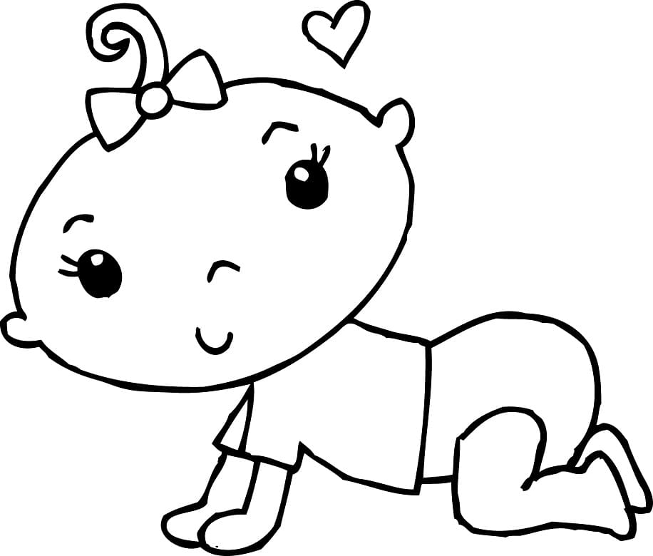 Baby Coloring Pages - Free Printable Coloring Pages for Kids