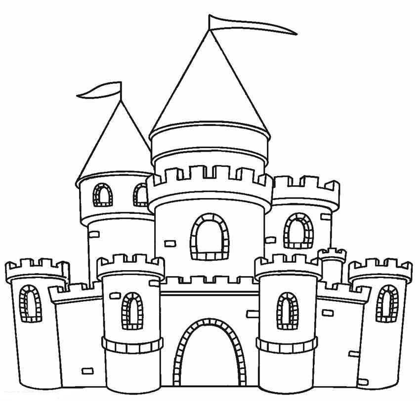 Lego Castle Coloring Pages