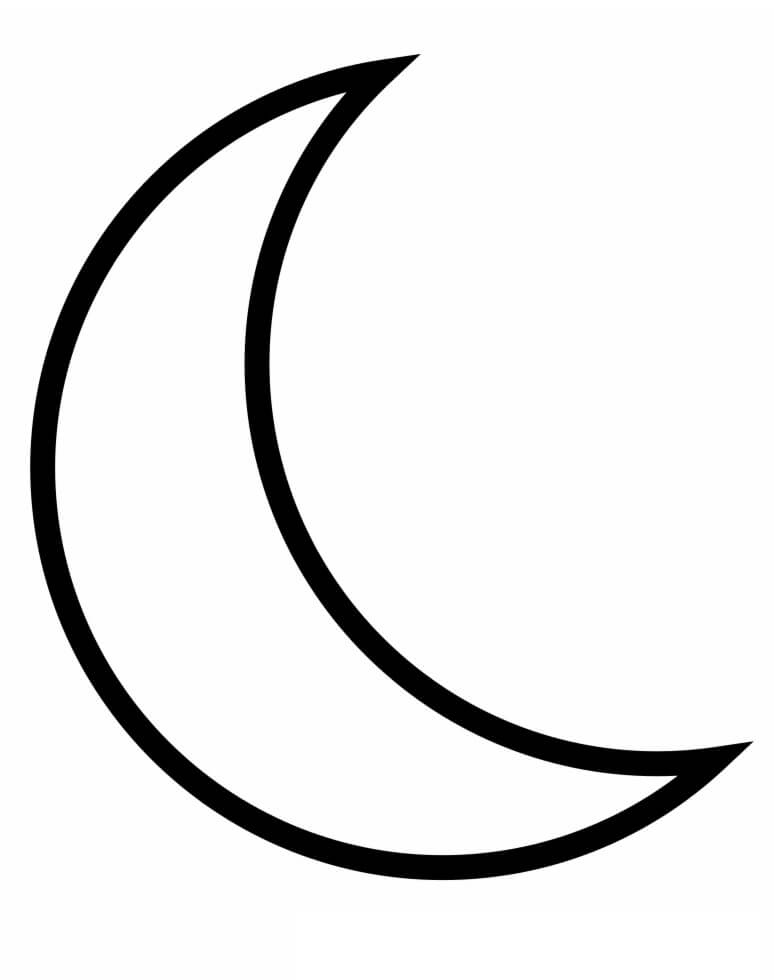 Crescent Shape Coloring Page My XXX Hot Girl