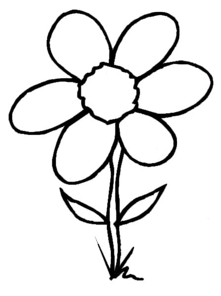 Simple Flower Printable