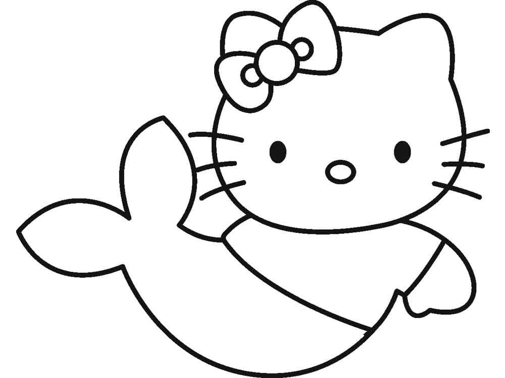 Simple Hello Kitty Mermaid