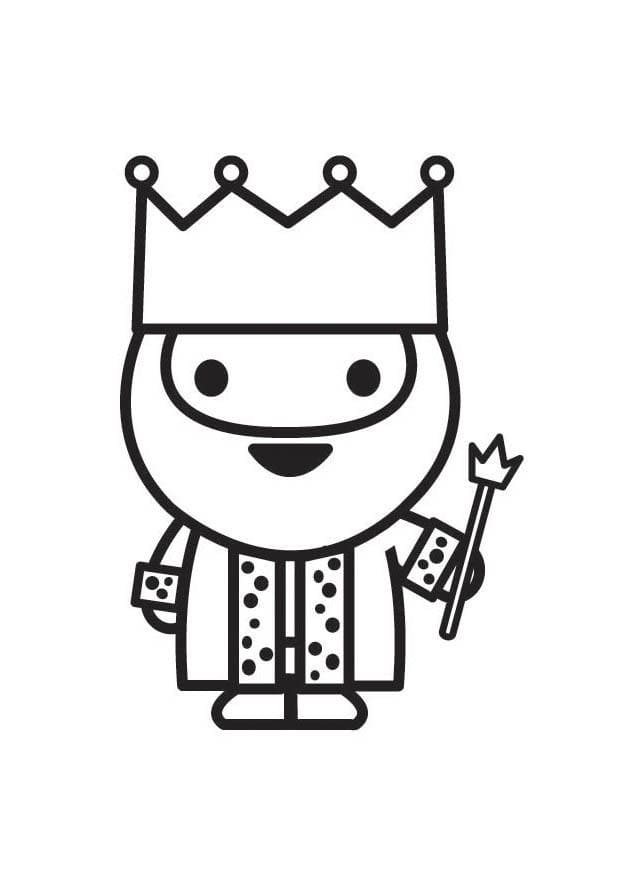 Simple King Coloring Page - Free Printable Coloring Pages for Kids