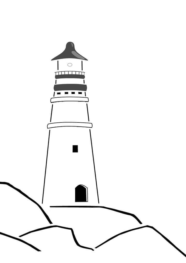 coloring pages of lighthouses