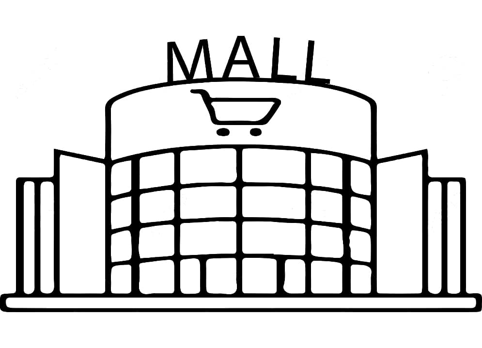mall coloring page