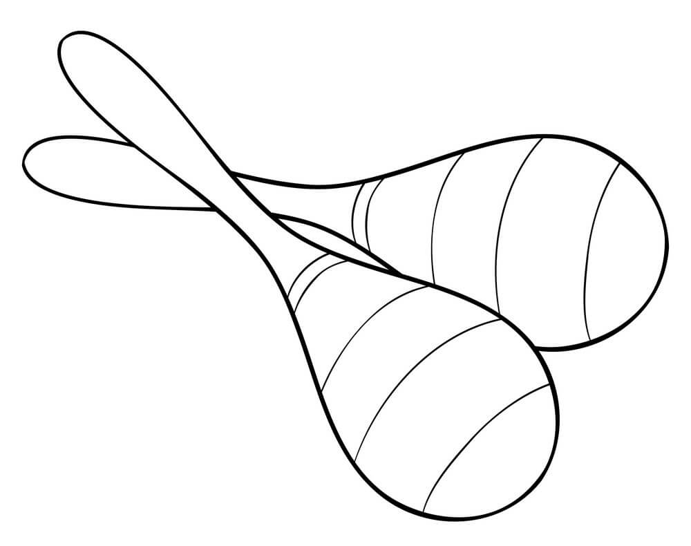 Maracas Coloring Page Free Printable Coloring Pages for Kids